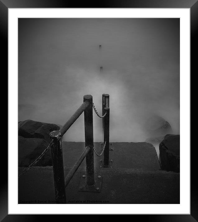 Into the mist Framed Mounted Print by Daniel Bristow