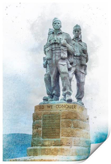 Commando Memorial Lochaber Print by Jaxx Lawson