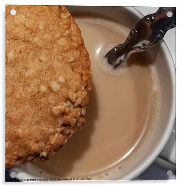 Oatmeal Cookie & Coffee Acrylic by STEPHEN THOMAS
