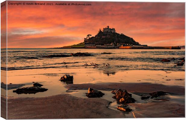 st michaels mount cornwall Canvas Print by Kevin Britland