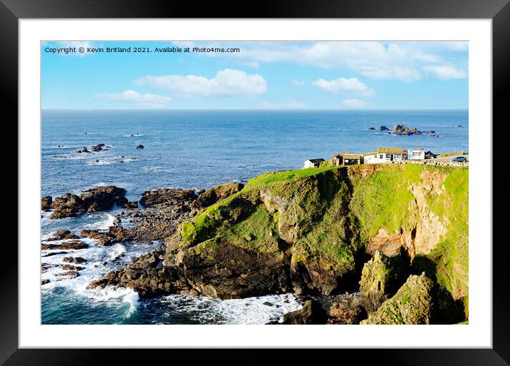 lizard point cornwall Framed Mounted Print by Kevin Britland