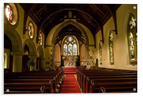 St Anne's Church, Strathpeffer Acrylic by Jacqi Elmslie