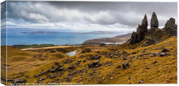The Old Man of Storr Canvas Print by Jim Monk