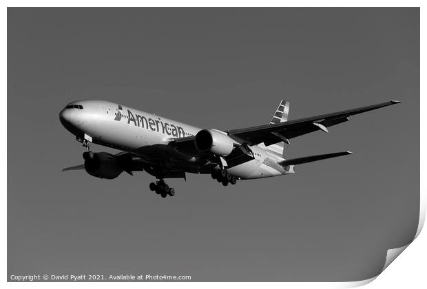 American Airlines Boeing 777-223          Print by David Pyatt