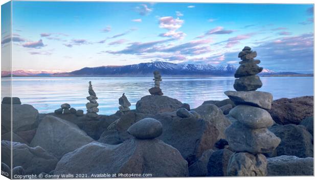 Icelandic Cairns Canvas Print by Danny Wallis