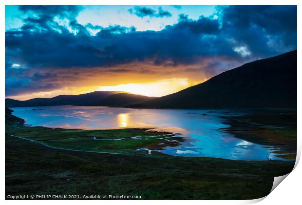 Isle of Skye sunset 438  Print by PHILIP CHALK