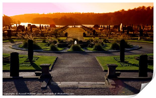 SUNRISE AT TRENTHAM Print by Russell Mander
