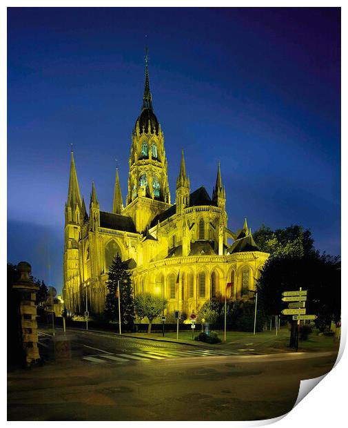  Bayeux Cathedral Print by Philip Enticknap