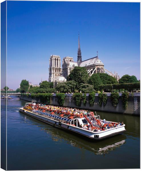 PARIS,Notre Dame 1993 Canvas Print by Philip Enticknap