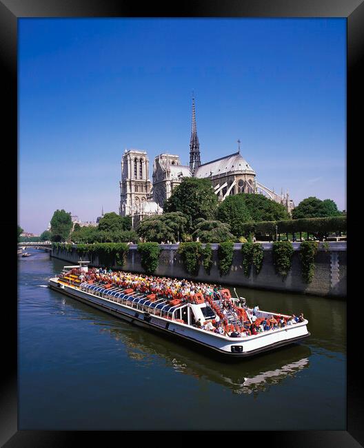PARIS,Notre Dame 1993 Framed Print by Philip Enticknap
