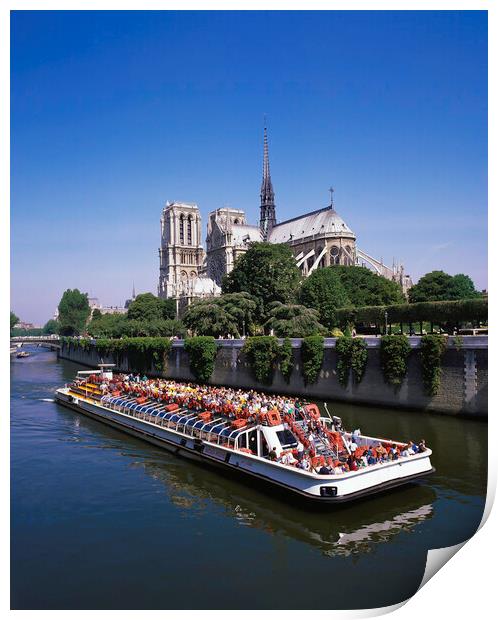 PARIS,Notre Dame 1993 Print by Philip Enticknap