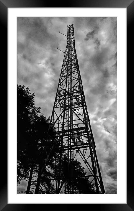 Transmitter Tower  Framed Mounted Print by Anthony Byrne