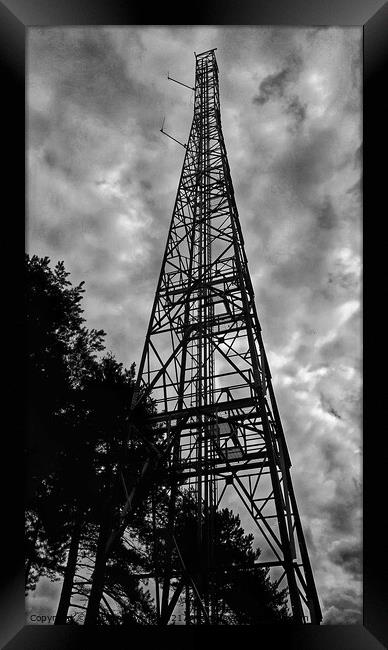 Transmitter Tower  Framed Print by Anthony Byrne