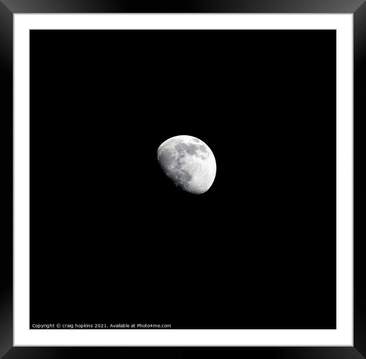Spring moon Framed Mounted Print by craig hopkins