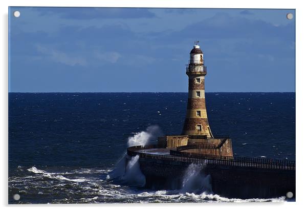 Roker Lighthouse - Sunderland Acrylic by Kevin Tate