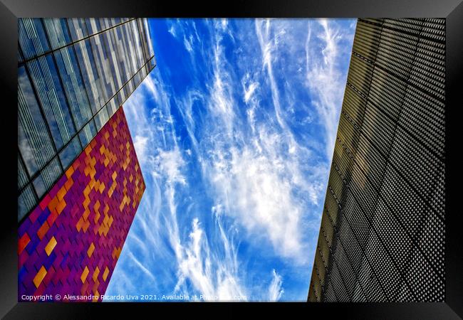 Blue sky - London Framed Print by Alessandro Ricardo Uva
