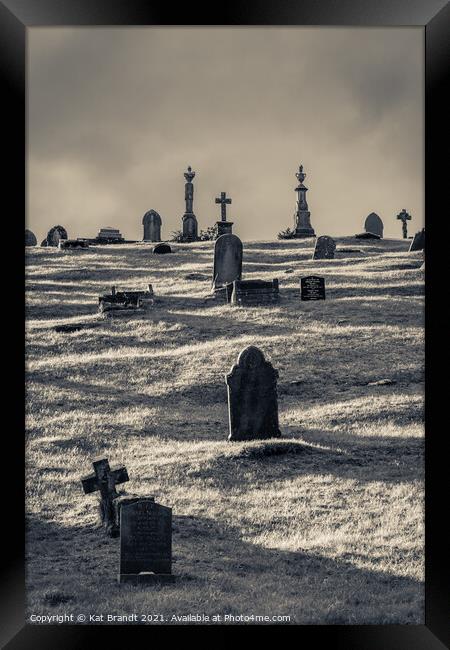 Moody cemetery scene, Merthyr Tydfil Framed Print by KB Photo