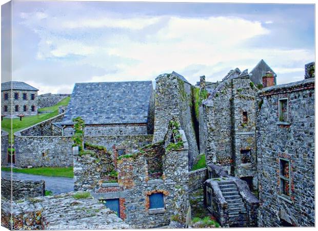 Charles Fort Ruins at Kinsale, Ireland Canvas Print by Sheila Eames