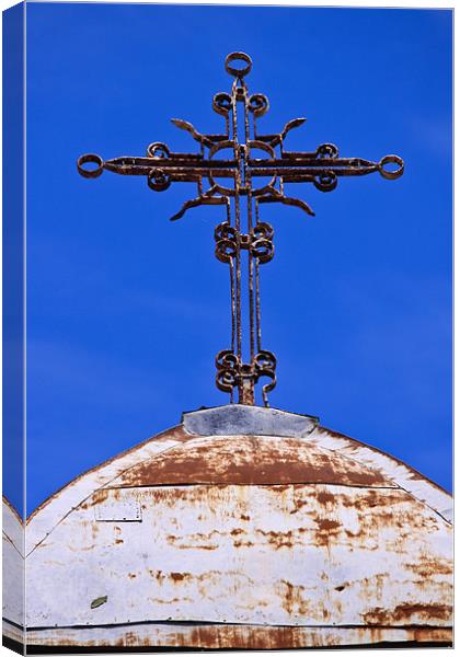 Old rusty church cross Canvas Print by Craig Lapsley