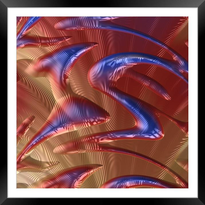Abstract Fractal 2021 01 Framed Mounted Print by Glen Allen