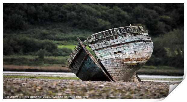 Wales Ship Wreck Print by Mark ODonnell