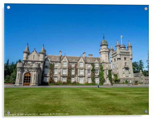 Balmoral Castle Acrylic by Jeff Whyte