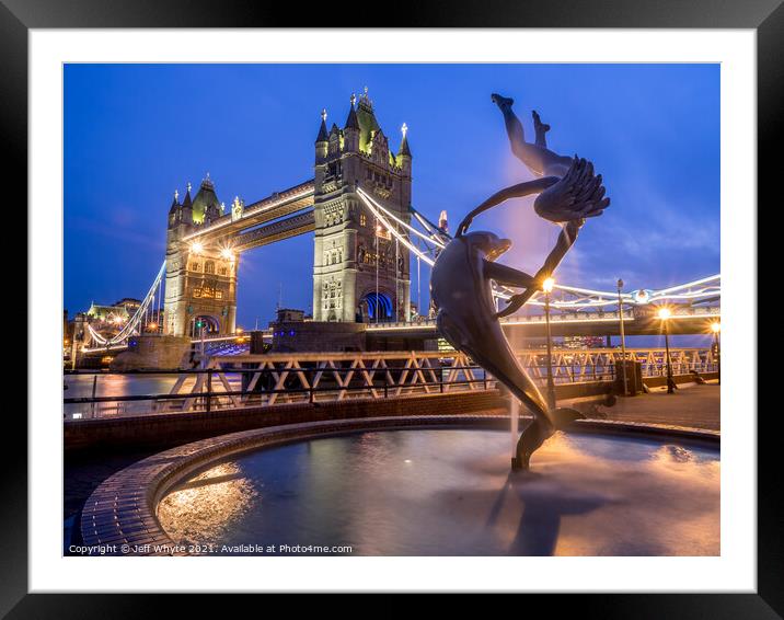 London Nights Framed Mounted Print by Jeff Whyte