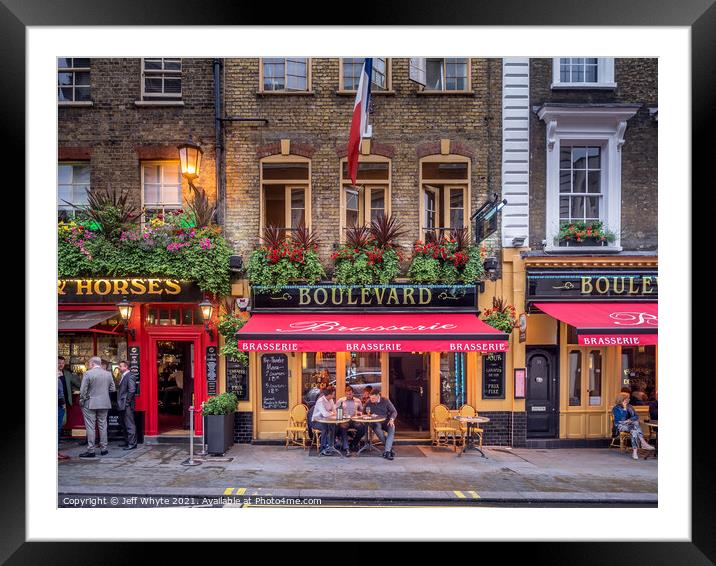 London Pubs Framed Mounted Print by Jeff Whyte
