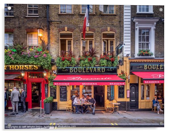 London Pubs Acrylic by Jeff Whyte