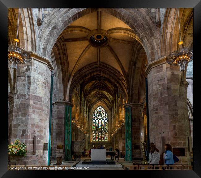Interior of St. Giles Cathedral Framed Print by Jeff Whyte