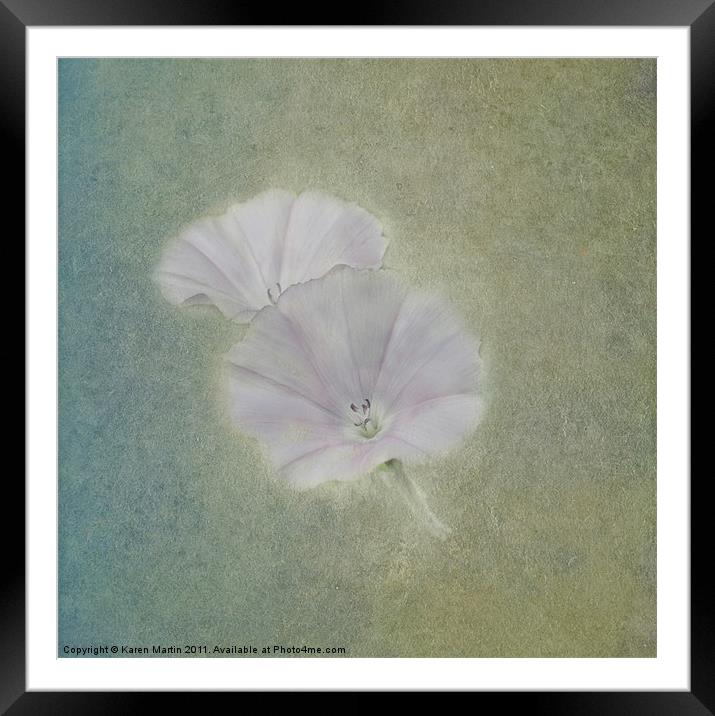 Simple Bindweed Framed Mounted Print by Karen Martin