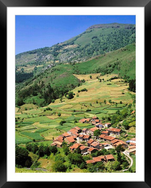 Village of Carmona , Cantabria , Spain  Framed Mounted Print by Philip Enticknap