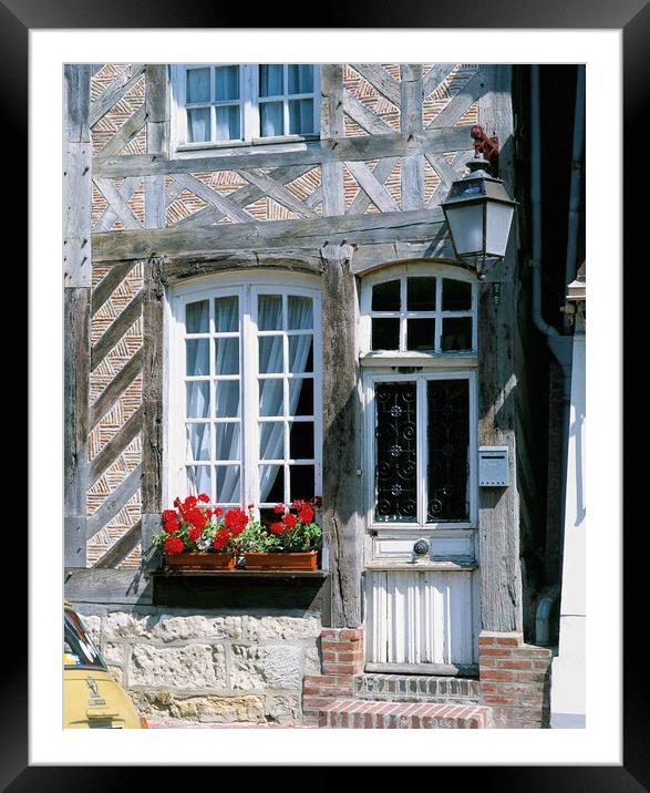 Normandy France widow & door  Framed Mounted Print by Philip Enticknap