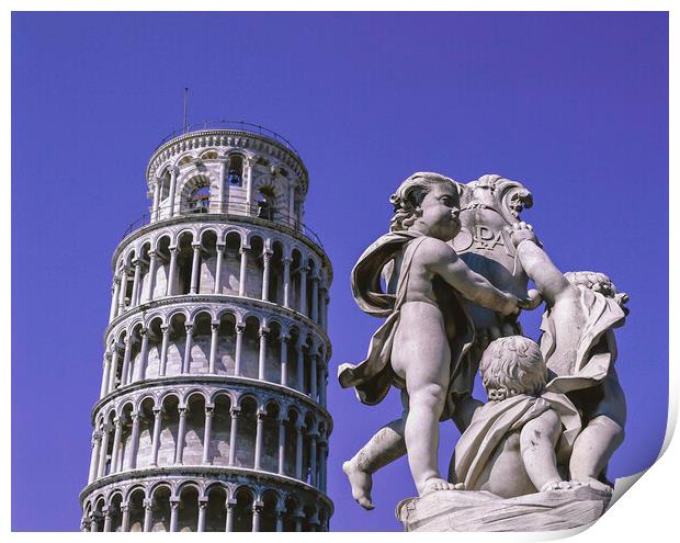 Leaning Tower of Pisa  Print by Philip Enticknap
