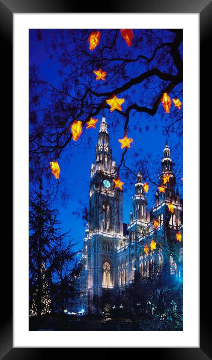  Vienna at Christmas  Framed Mounted Print by Philip Enticknap