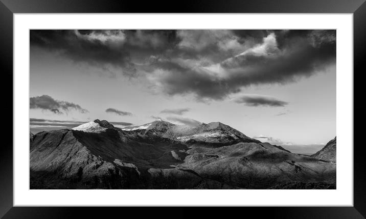 The Snowdon Mountain range Framed Mounted Print by Rory Trappe