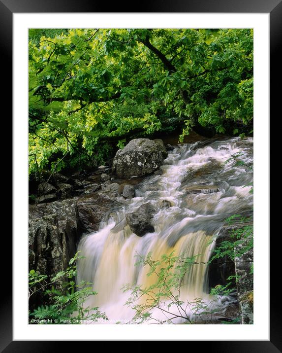 Woodland waterfall, Falls of Bracklinn, Stirling,  Framed Mounted Print by Photimageon UK