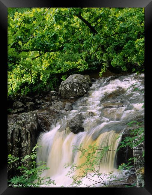 Woodland waterfall, Falls of Bracklinn, Stirling,  Framed Print by Photimageon UK