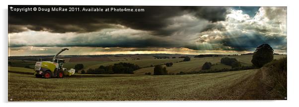Harvest Panorama Acrylic by Doug McRae
