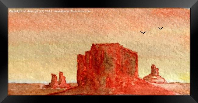 monument valley Framed Print by dale rys (LP)