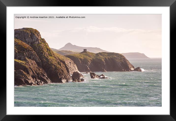 Abereiddy tower, Pembrokeshire, Wales Framed Mounted Print by Andrew Kearton