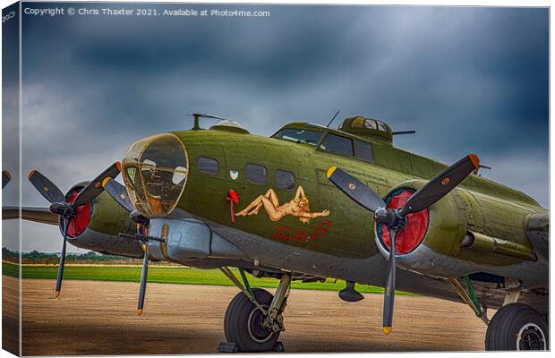 The Last Flying Fortress Canvas Print by Chris Thaxter