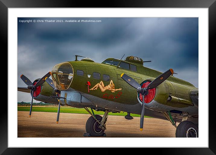 The Last Flying Fortress Framed Mounted Print by Chris Thaxter
