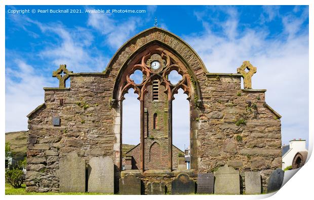 St Peters Church Isle of Man Print by Pearl Bucknall