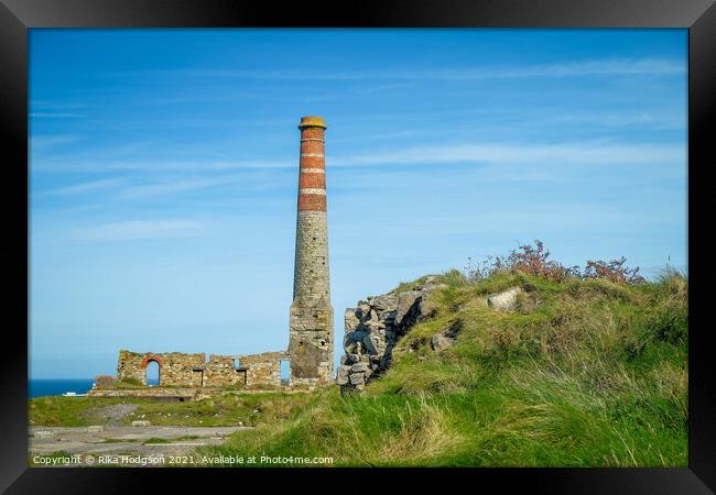 Dilapidated Geevor Tin Mine Group, Cornish Coastline Framed Print by Rika Hodgson