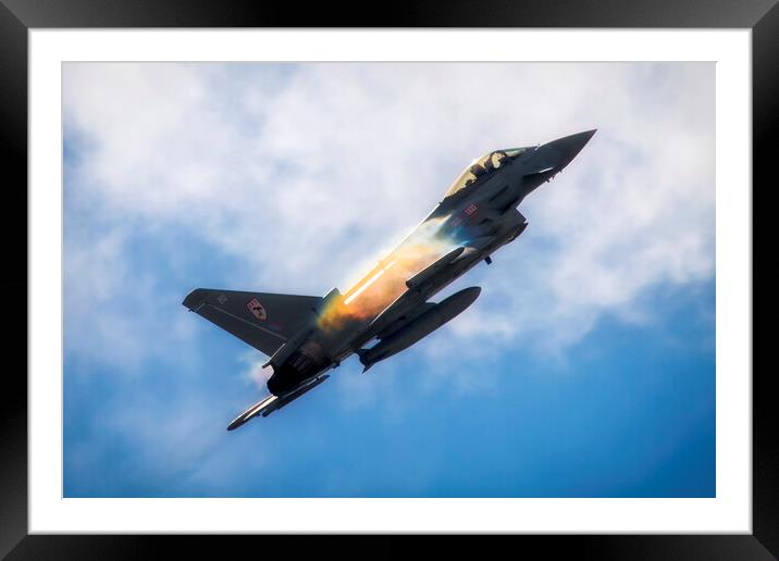 Eurofighter Typhoon Vapour Framed Mounted Print by J Biggadike