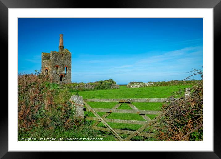 Dilapidated Engine House, Geevor Tin Mining Group, Cornwall Framed Mounted Print by Rika Hodgson