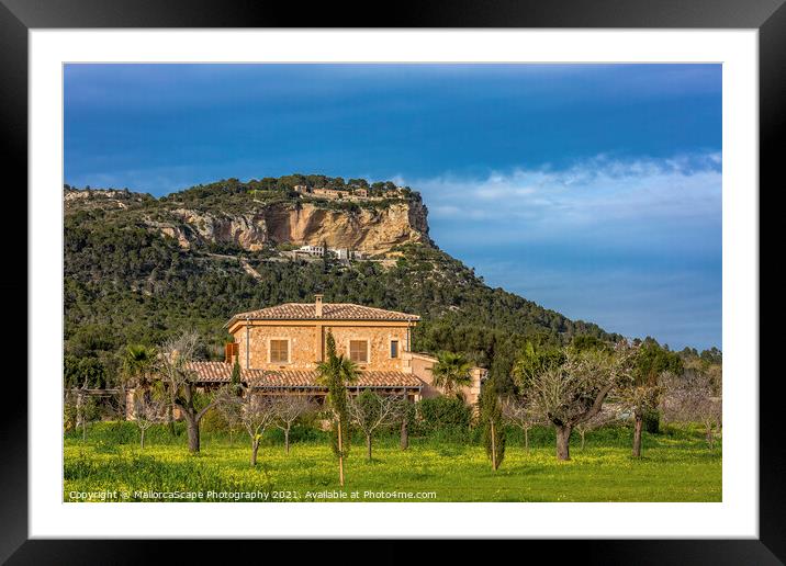 finca in Majorca Framed Mounted Print by MallorcaScape Images