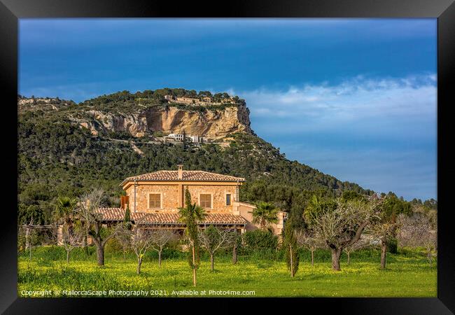 finca in Majorca Framed Print by MallorcaScape Images