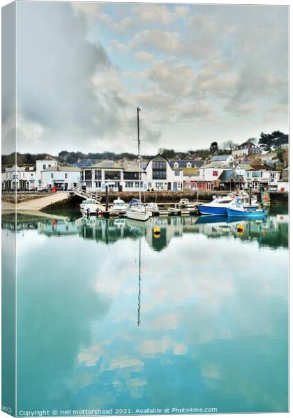 Padstow Harbour, Cornwall. Canvas Print by Neil Mottershead